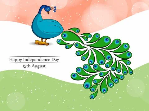 Illustration of elements of India Independence Day Background 스톡 일러스트