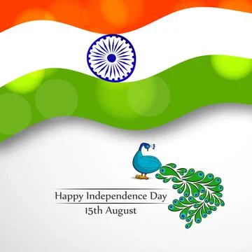 Illustration of elements of India Independence Day Background Stock Illustration