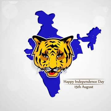 Illustration of elements of India Independence Day Background 스톡 일러스트