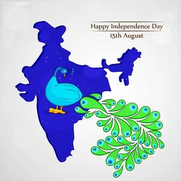 Illustration of elements of India Independence Day Background 스톡 일러스트
