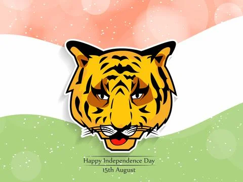 Illustration of elements of India Independence Day Background Stock Illustration
