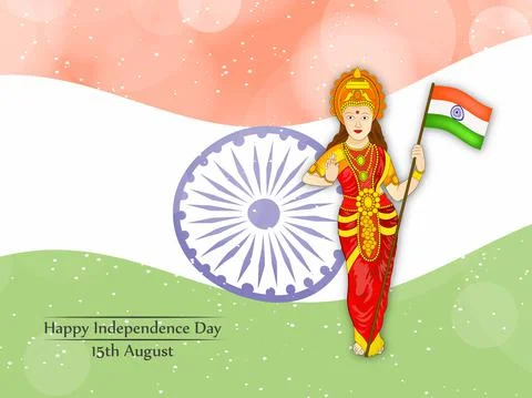 Illustration of elements of India Independence Day Background Stock Illustration