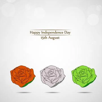 Illustration of elements of India Independence Day Background Stock Illustration