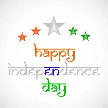 Illustration of elements of India Independence Day Background Stock Illustration