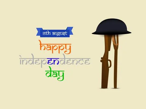 Illustration of elements of India Independence Day Background 스톡 일러스트
