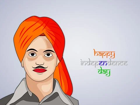 Illustration of elements of India Independence Day Background Illustrazione stock