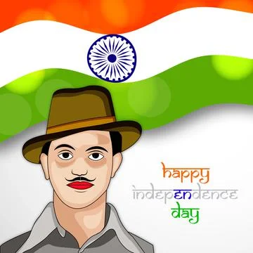 Illustration of elements of India Independence Day Background 스톡 일러스트