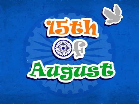 Illustration of elements of India Independence Day Background 스톡 일러스트