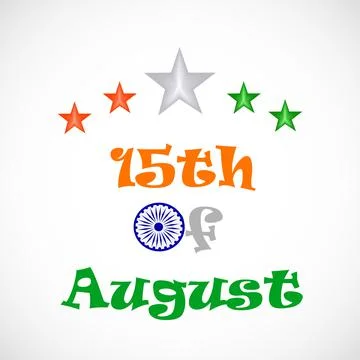 Illustration of elements of India Independence Day Background Stock Illustration