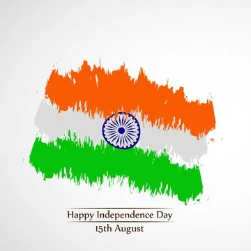 Illustration of elements of India Independence Day Background Illustrazione stock