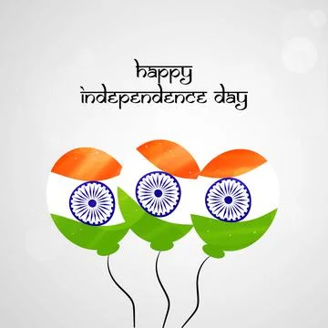 Illustration of elements of India Independence Day Background Ilustração Stock