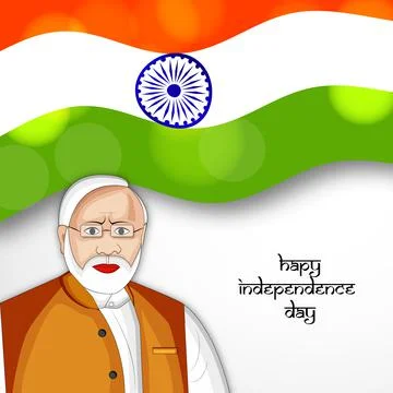 Illustration of elements of India Independence Day Background Illustrazione stock