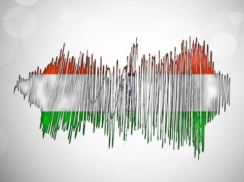 Illustration of elements of India Independence Day Background 스톡 일러스트