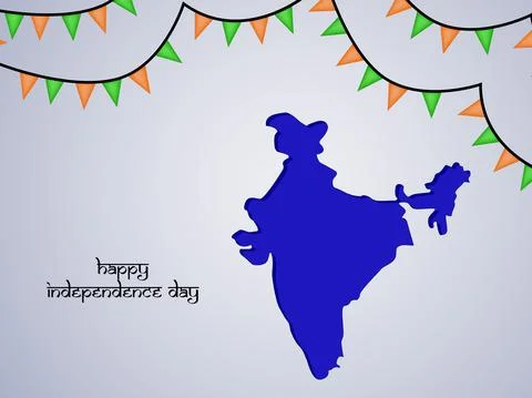 Illustration of elements of India Independence Day Background 스톡 일러스트