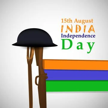 Illustration of elements of India Independence Day Background Stock Illustration