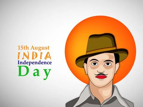 Illustration of elements of India Independence Day Background Stock Illustration
