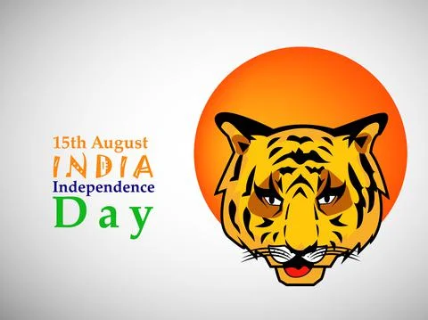 Illustration of elements of India Independence Day Background Illustrazione stock