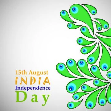 Illustration of elements of India Independence Day Background Illustrazione stock