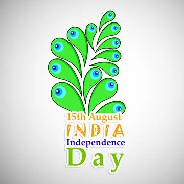 Illustration of elements of India Independence Day Background 스톡 일러스트