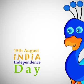 Illustration of elements of India Independence Day Background Illustrazione stock