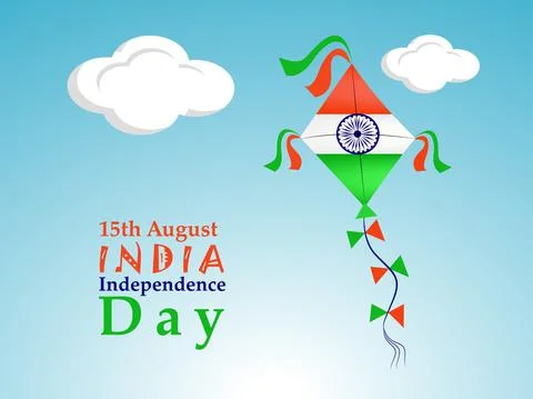 Illustration of elements of India Independence Day Background Stock Illustration