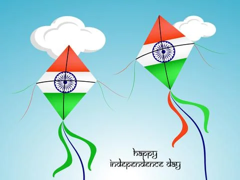 Illustration of elements of India Independence Day Background Ilustração Stock