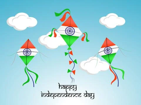 Illustration of elements of India Independence Day Background Illustrazione stock