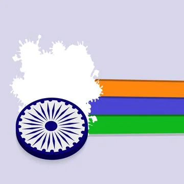 Illustration of elements of India Independence Day Background Illustrazione stock