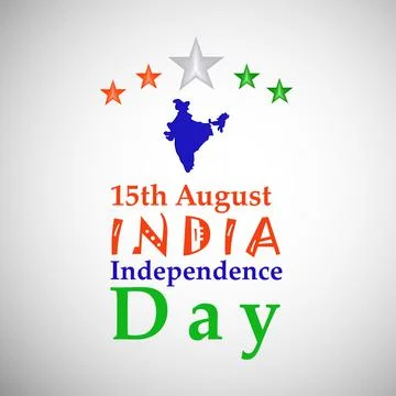 Illustration of elements of India Independence Day Background Illustrazione stock