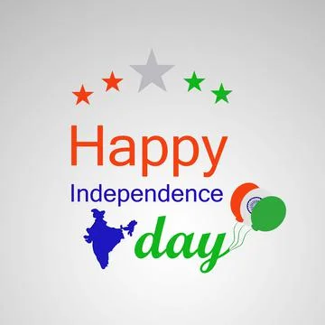 Illustration of elements of India Independence Day Background Illustrazione stock