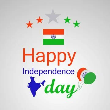 Illustration of elements of India Independence Day Background Stock Illustration