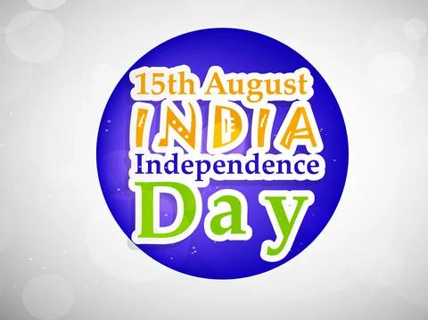 Illustration of elements of India Independence Day Background Illustrazione stock