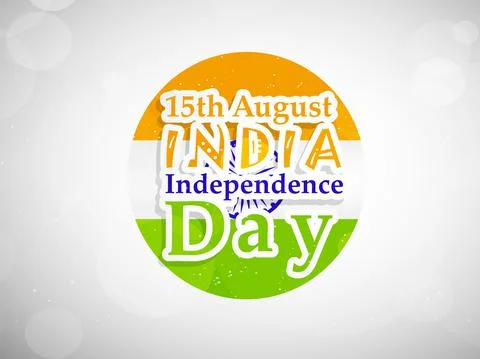 Illustration of elements of India Independence Day Background Illustrazione stock