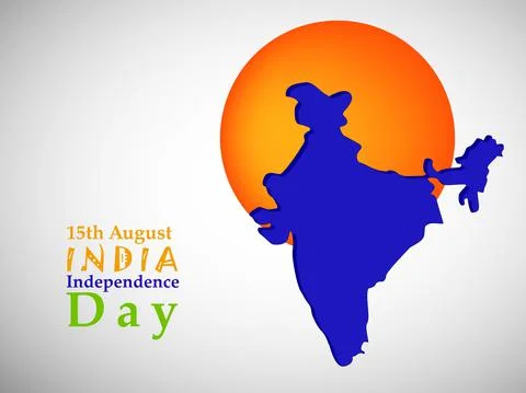 Illustration of elements of India Independence Day Background Stock Illustration