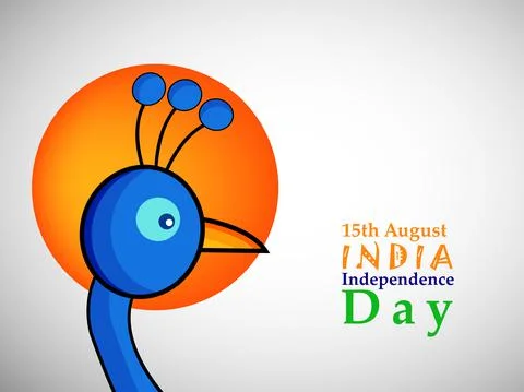 Illustration of elements of India Independence Day Background Stock-Illustration