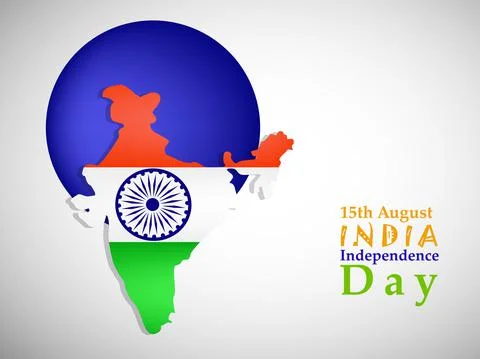 Illustration of elements of India Independence Day Background Illustrazione stock