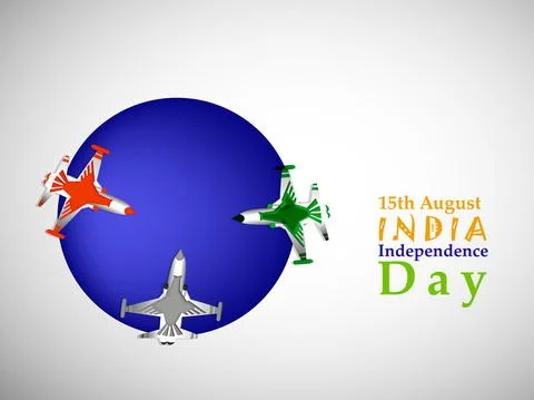 Illustration of elements of India Independence Day Background Illustrazione stock