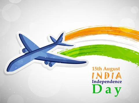 Illustration of elements of India Independence Day Background Stock Illustration