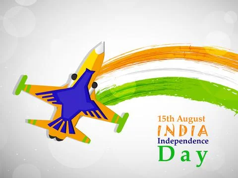 Illustration of elements of India Independence Day Background Stock Illustration