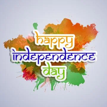 Illustration of elements of India Independence Day Background Illustrazione stock