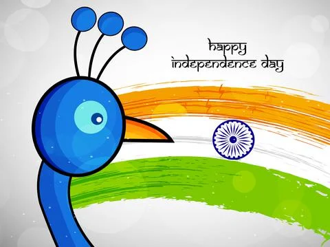 Illustration of elements of India Independence Day Background Stock Illustration