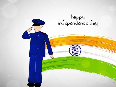 Illustration of elements of India Independence Day Background Illustrazione stock