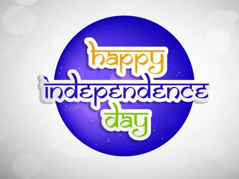Illustration of elements of India Independence Day Background Illustrazione stock
