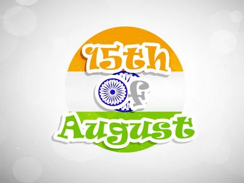 Illustration of elements of India Independence Day Background Stock Illustration