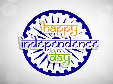 Illustration of elements of India Independence Day Background Illustrazione stock
