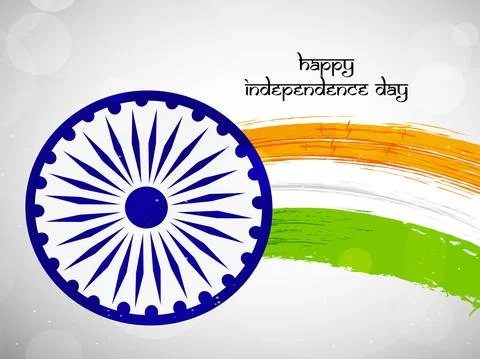 Illustration of elements of India Independence Day Background Illustrazione stock