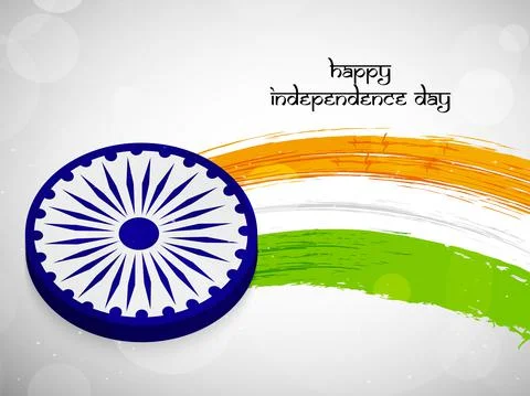 Illustration of elements of India Independence Day Background Illustrazione stock