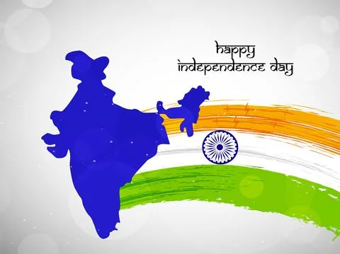 Illustration of elements of India Independence Day Background Stock Illustration