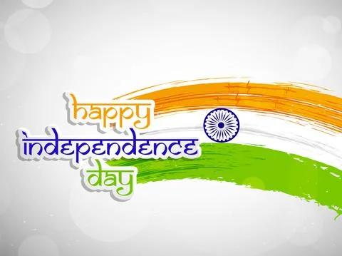 Illustration of elements of India Independence Day Background Illustrazione stock