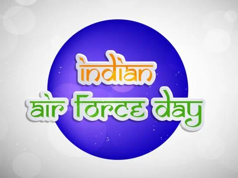 Illustration of elements of Indian Airforce Day Background イラスト素材